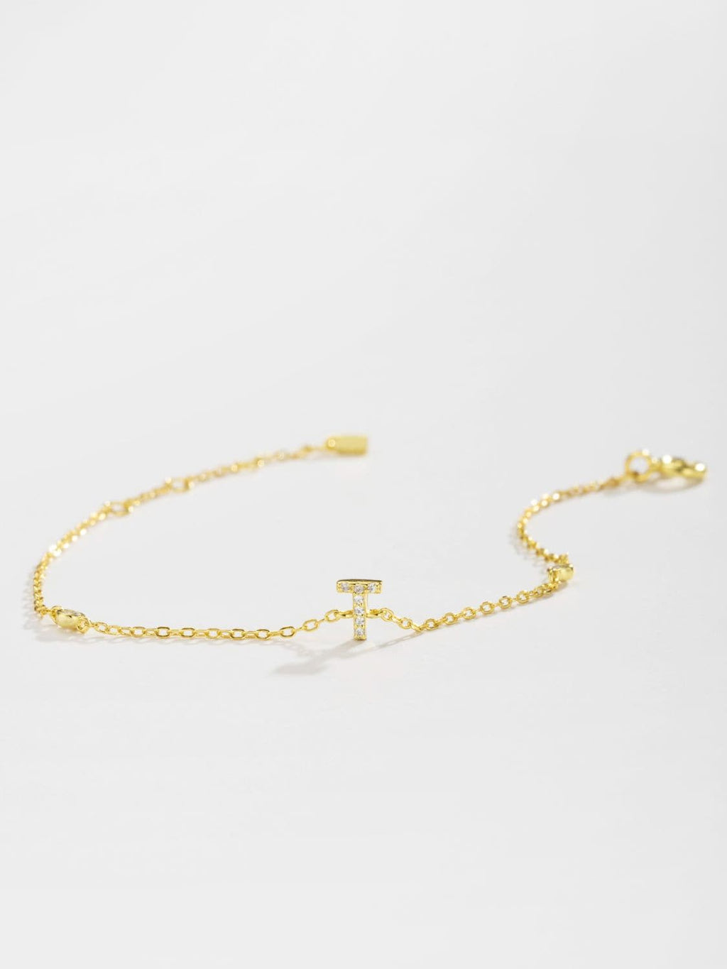 Elegante zirconium en sterling zilveren armband met gouden accenten