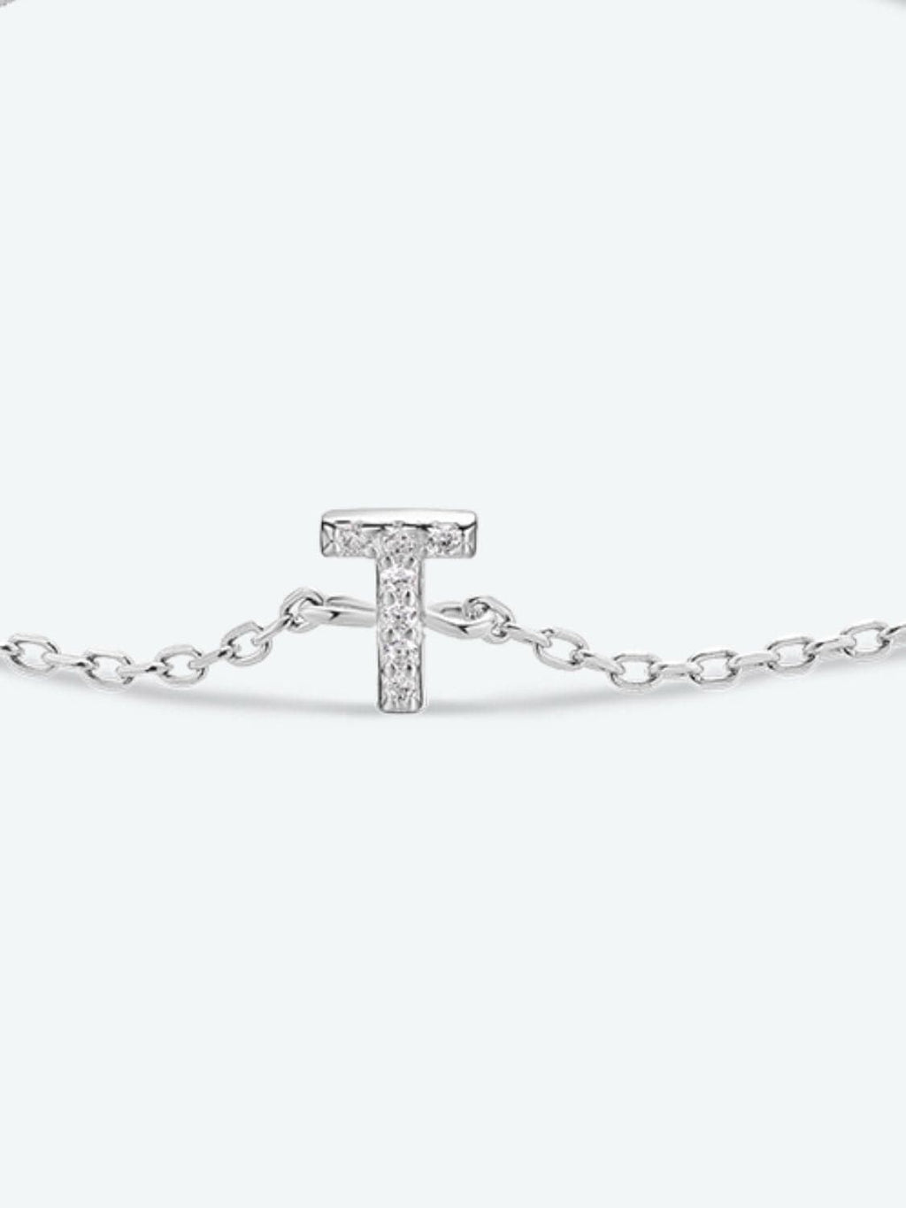 Elegante zirconium en sterling zilveren armband met gouden accenten