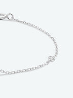 Elegante zirconium en sterling zilveren armband met gouden accenten