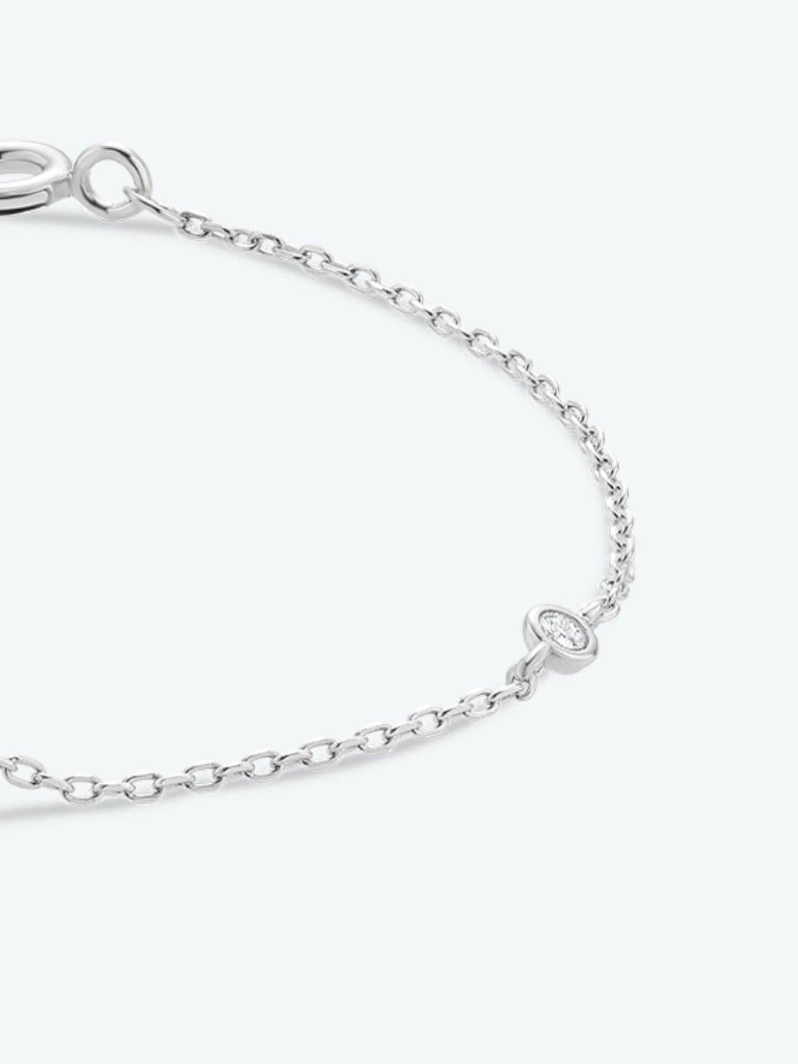 Elegante zirconium en sterling zilveren armband met gouden accenten