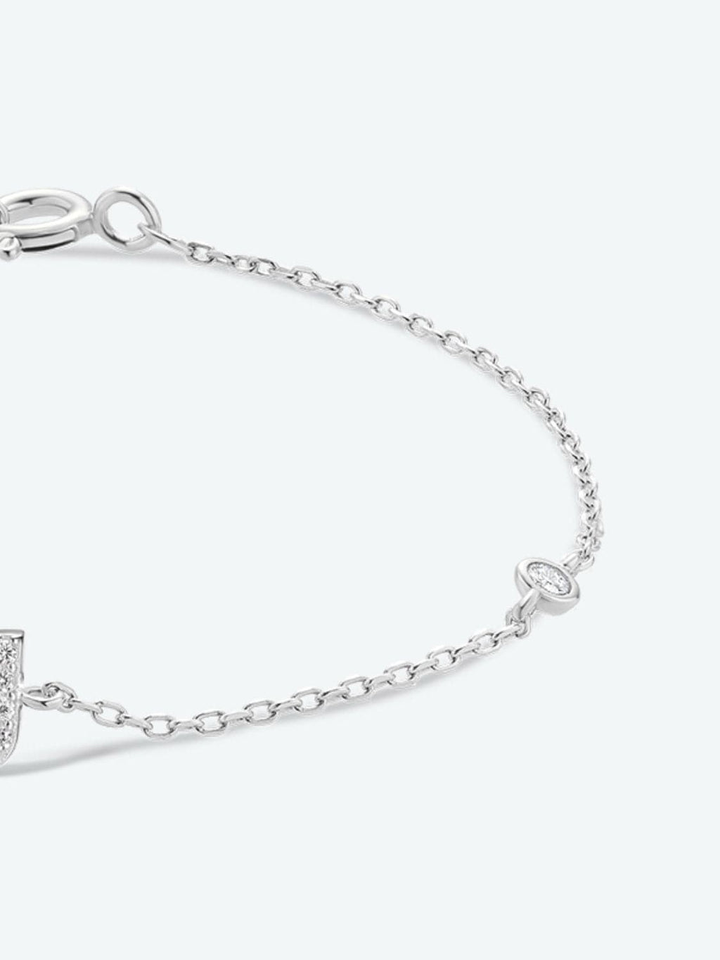 Elegante zirconium en sterling zilveren armband met gouden accenten