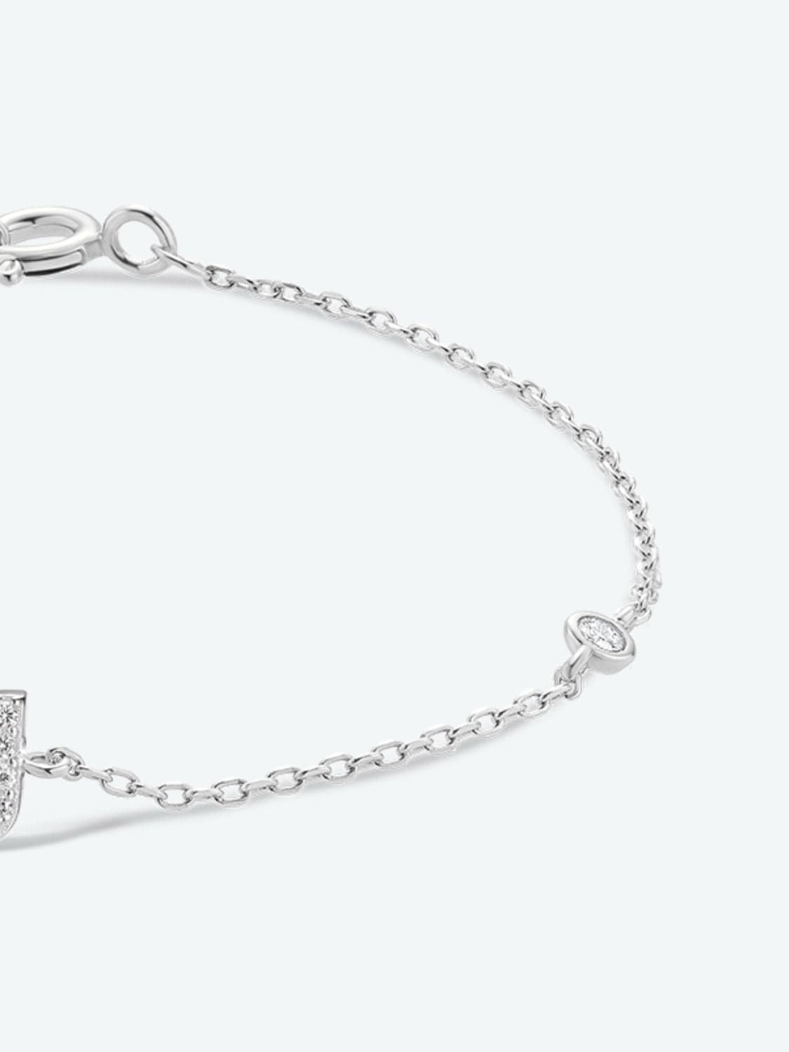 Elegante zirconium en sterling zilveren armband met gouden accenten