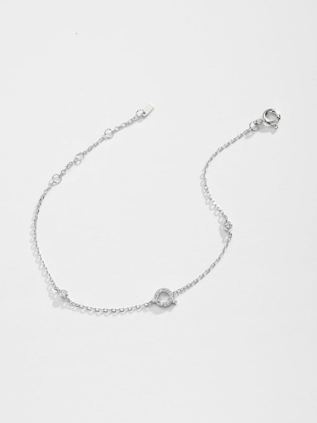 Elegante zirconium en sterling zilveren armband met gouden accenten