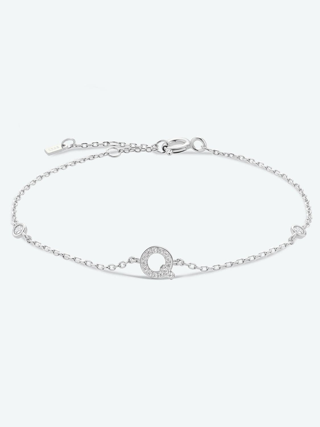 Elegante zirconium en sterling zilveren armband met gouden accenten