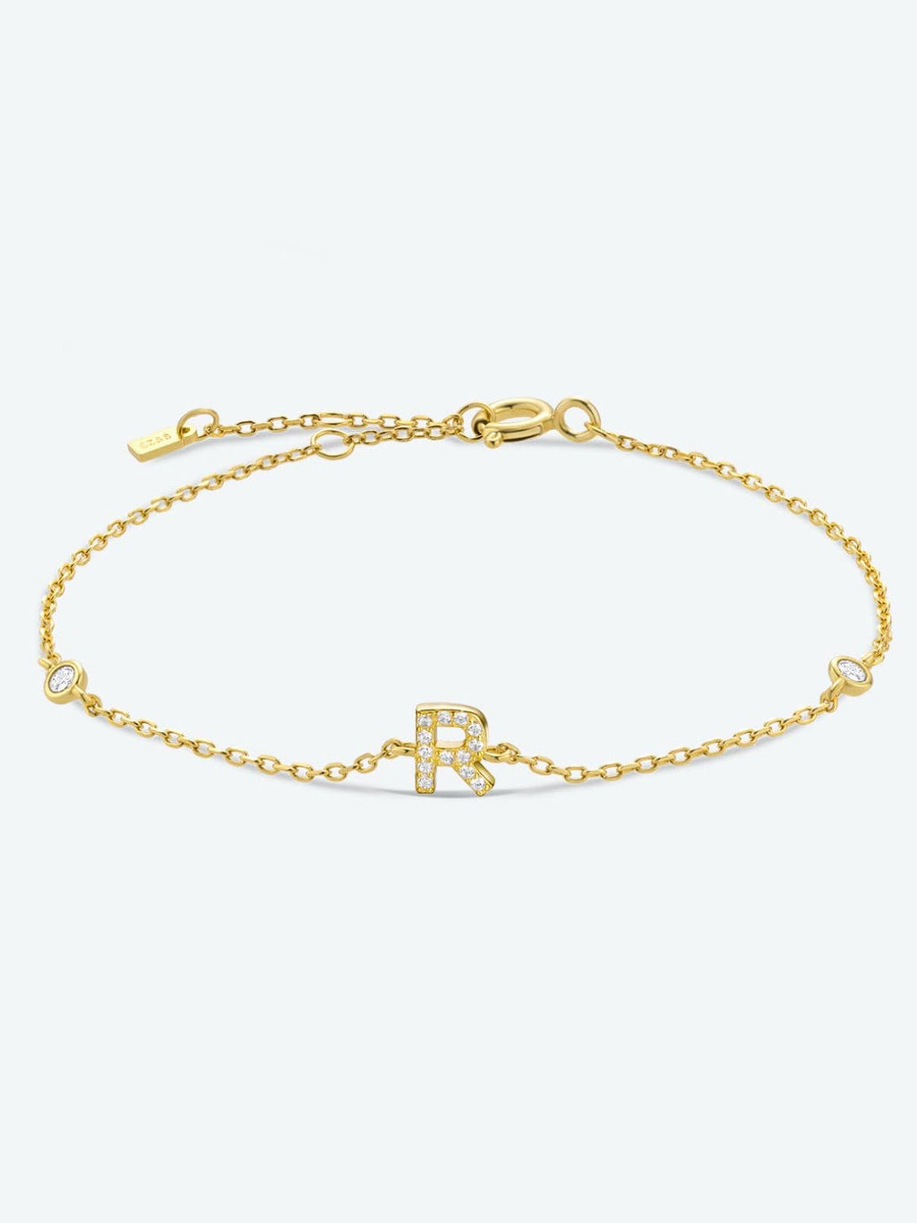 Elegante zirconium en sterling zilveren armband met gouden accenten