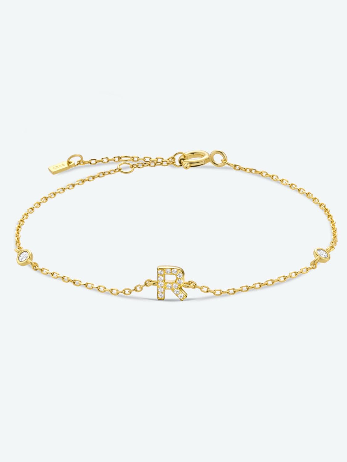 Elegante zirconium en sterling zilveren armband met gouden accenten