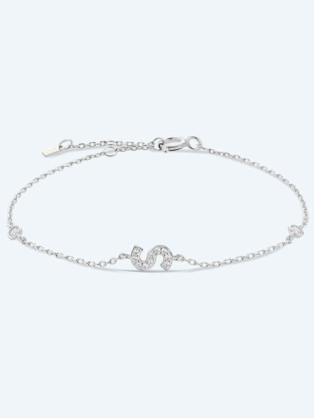 Elegante zirconium en sterling zilveren armband met gouden accenten