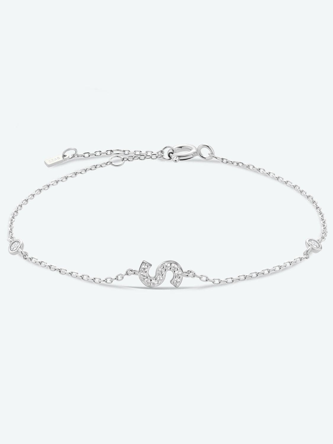 Elegante zirconium en sterling zilveren armband met gouden accenten