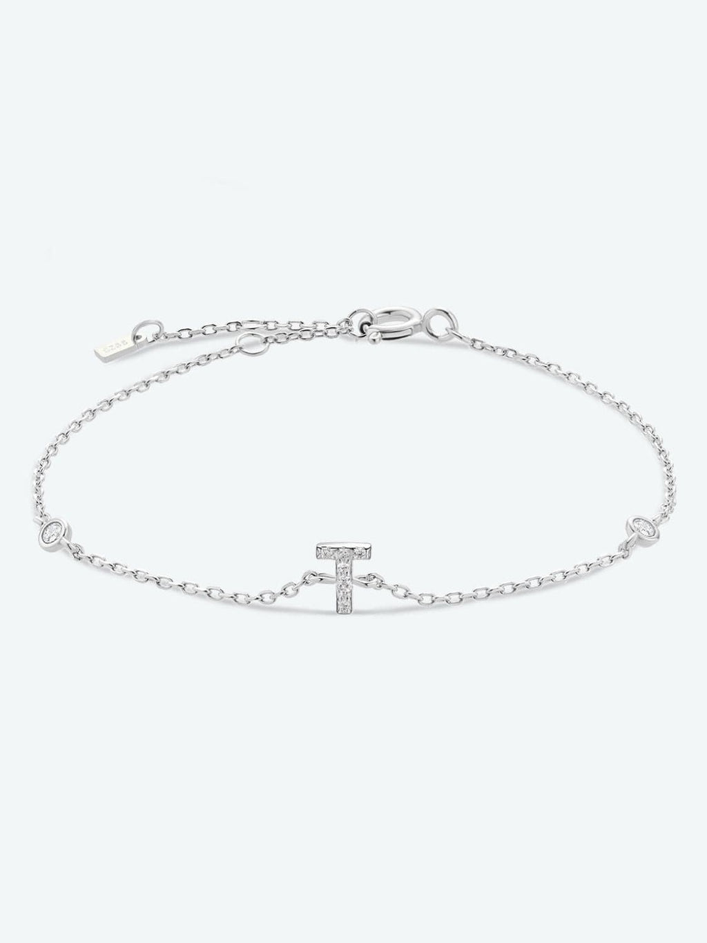 Elegante zirconium en sterling zilveren armband met gouden accenten