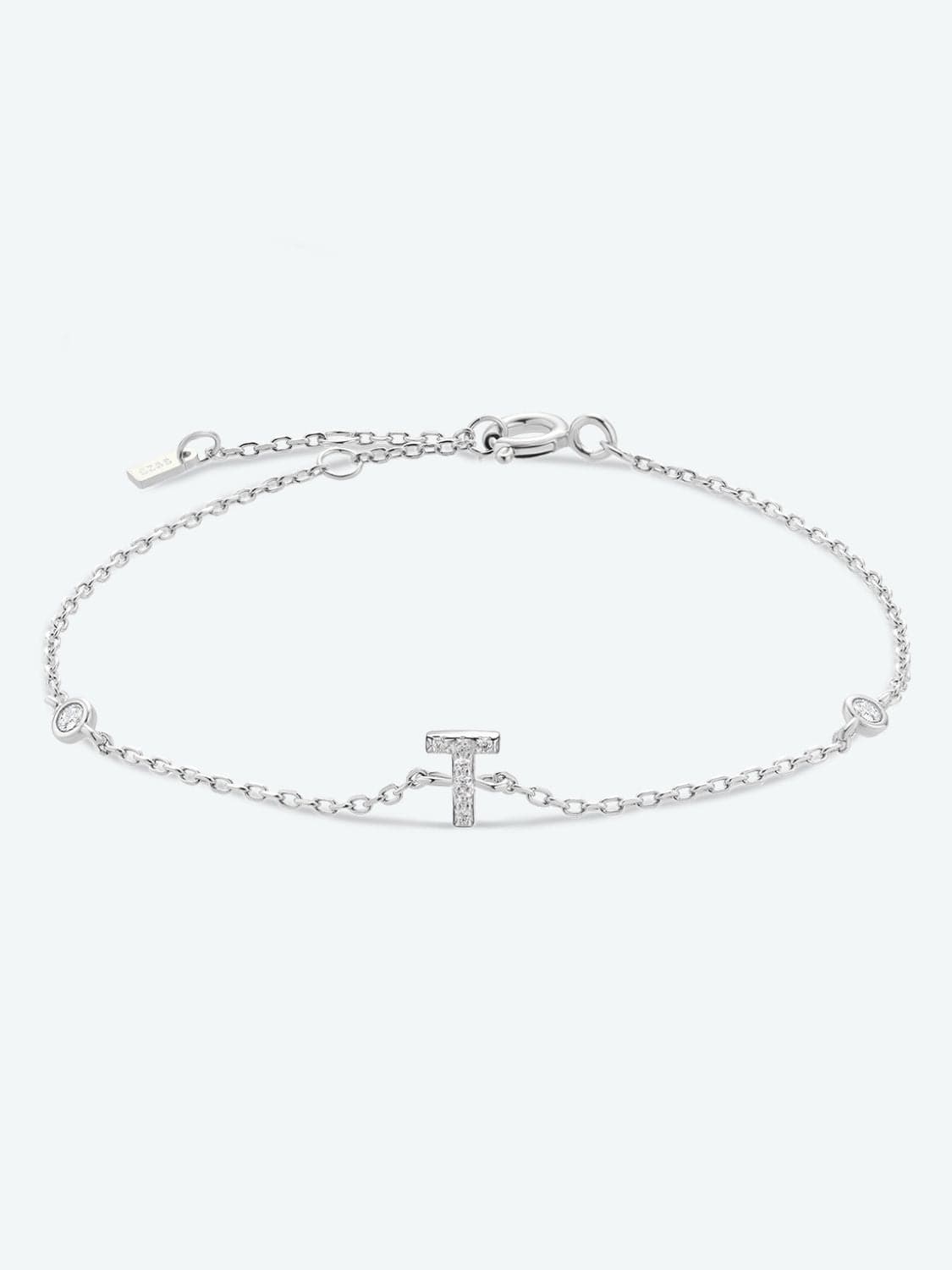 Elegante zirconium en sterling zilveren armband met gouden accenten