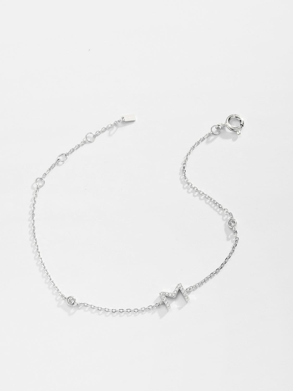 Elegante zircon bracelet in 925 sterling zilver