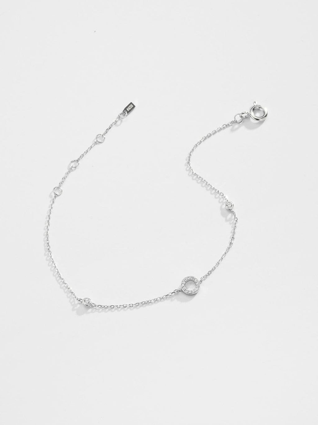 Elegante zircon bracelet in 925 sterling zilver