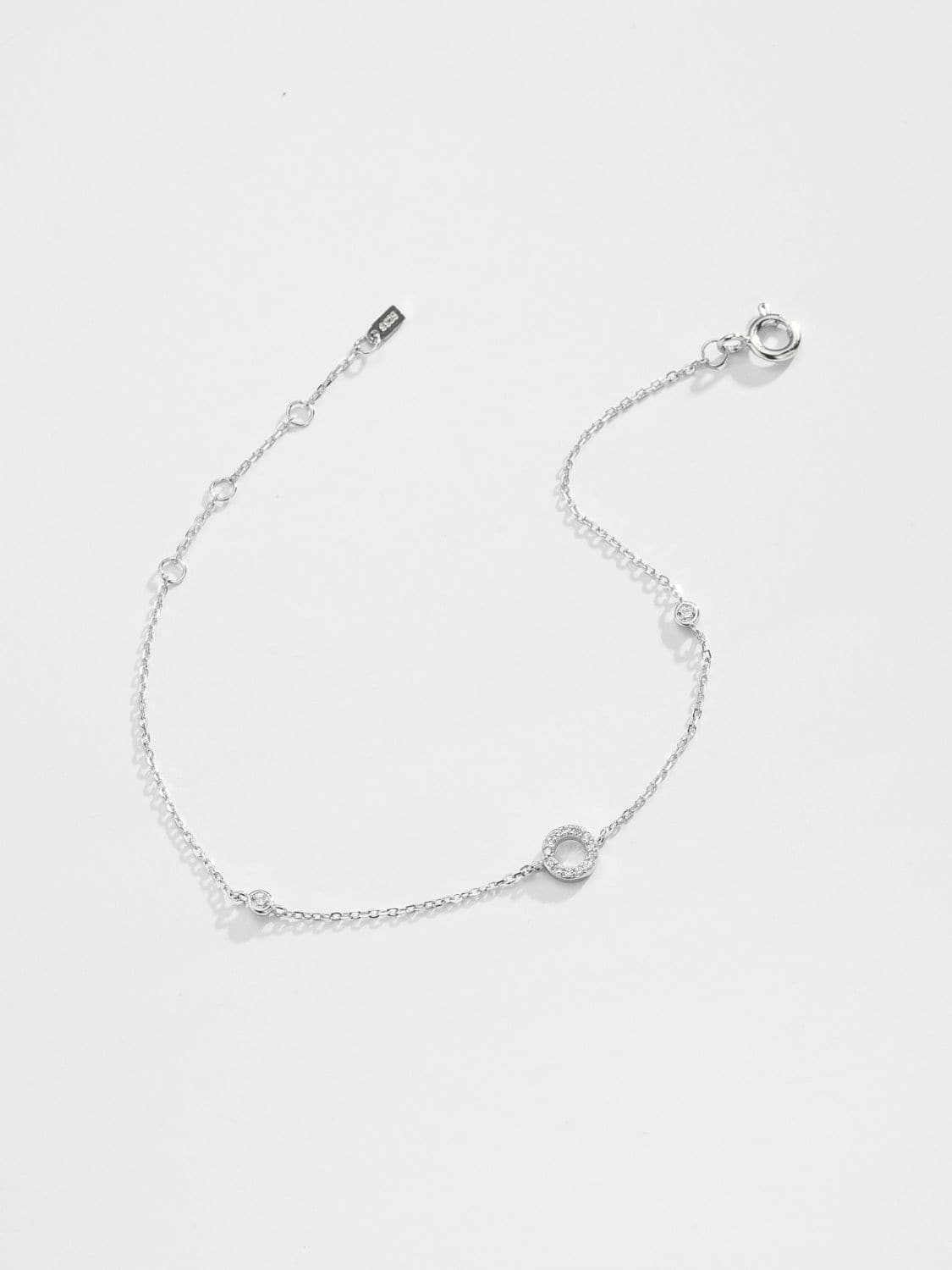 Elegante zircon bracelet in 925 sterling zilver
