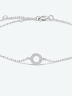 Elegante zircon bracelet in 925 sterling zilver