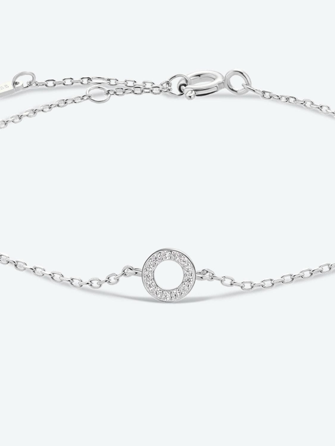 Elegante zircon bracelet in 925 sterling zilver