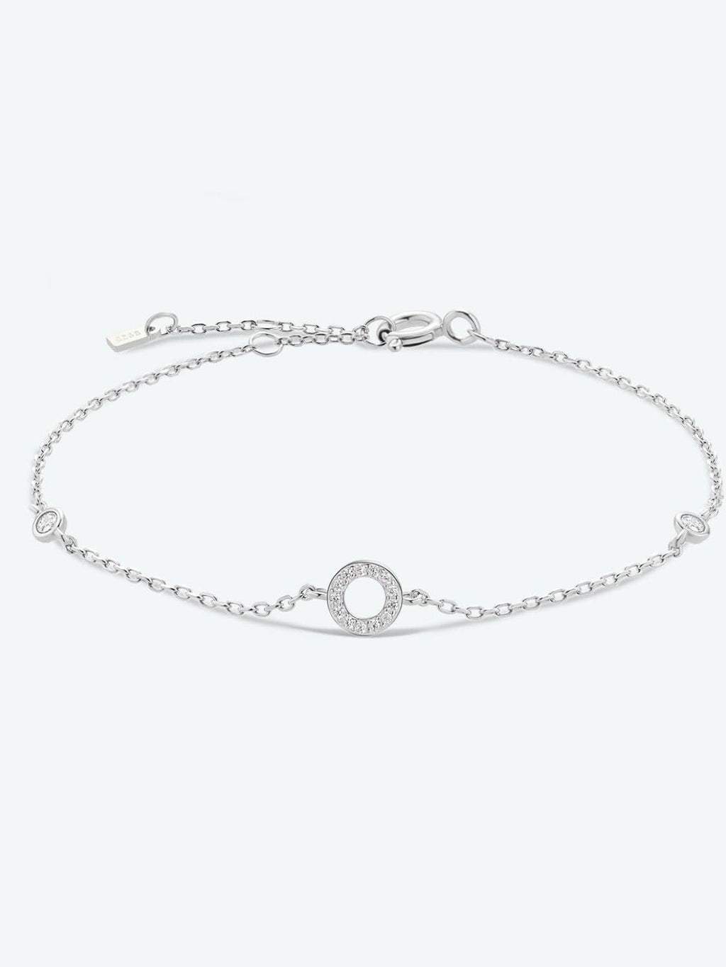Elegante zircon bracelet in 925 sterling zilver