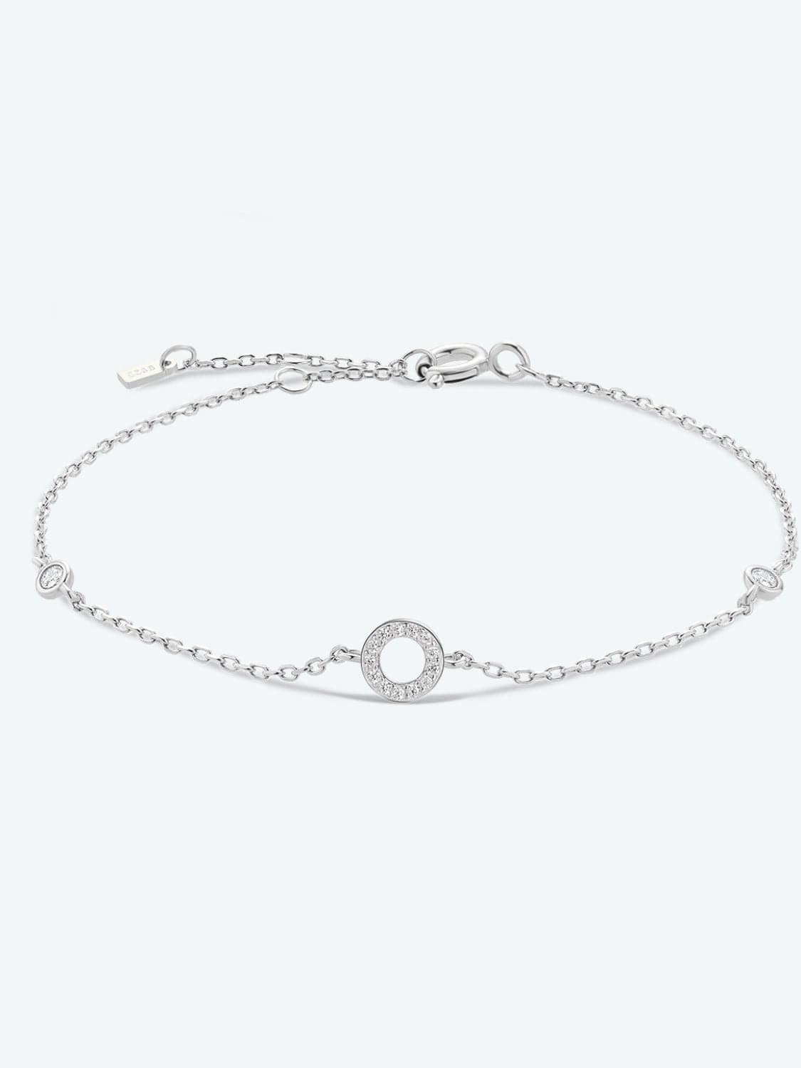 Elegante zircon bracelet in 925 sterling zilver