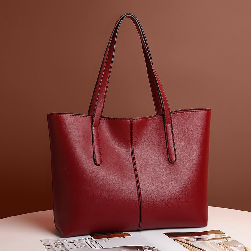 Strakke PU Leren Tote Bag
