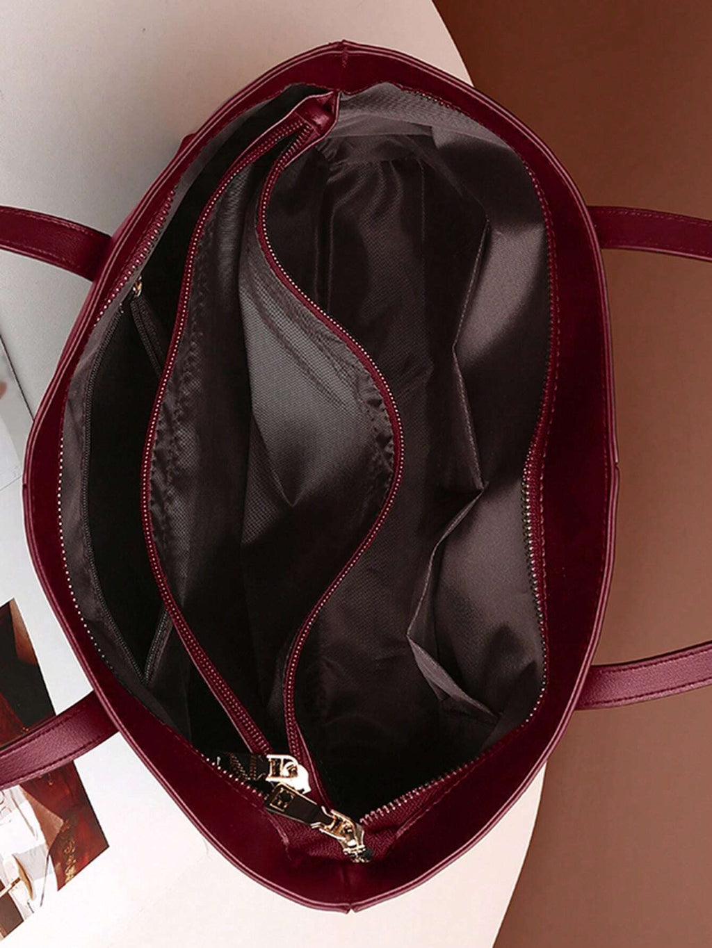 Strakke PU Leren Tote Bag