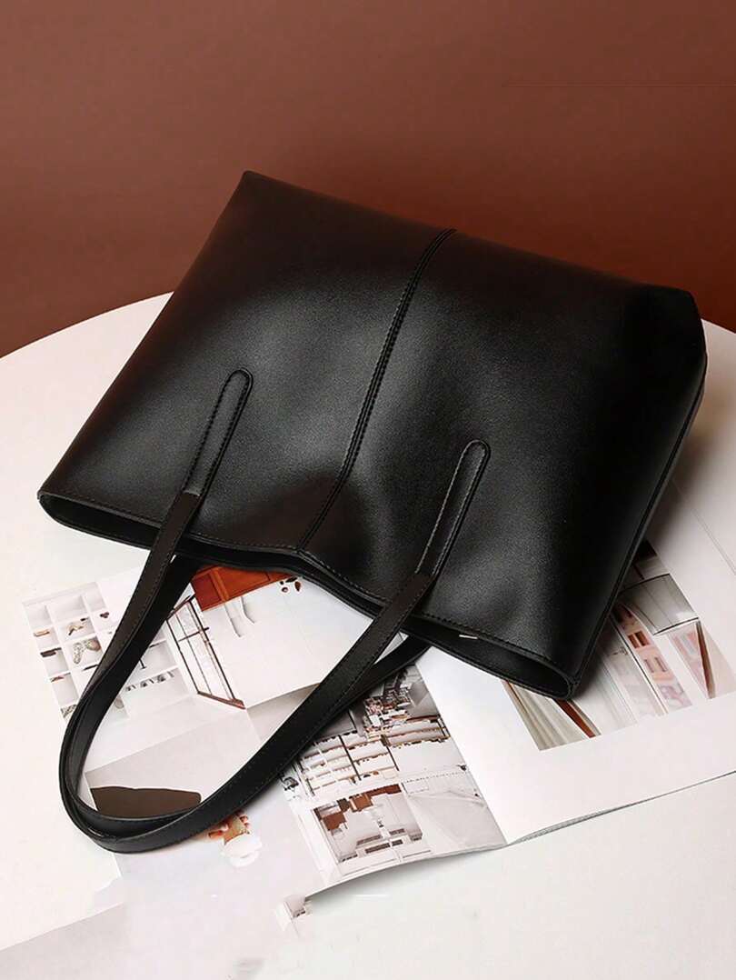 Strakke PU Leren Tote Bag
