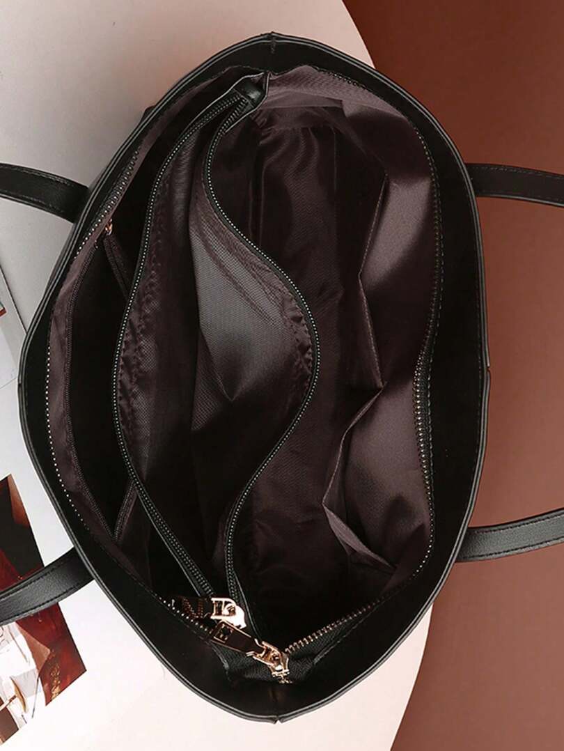Strakke PU Leren Tote Bag