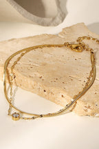 Sprankelende elegantie dubbele-laags rhinestone armband