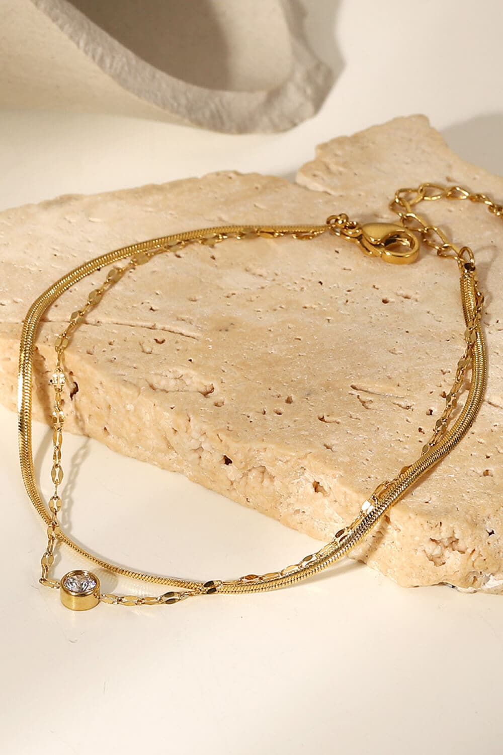 Sprankelende elegantie dubbele-laags rhinestone armband