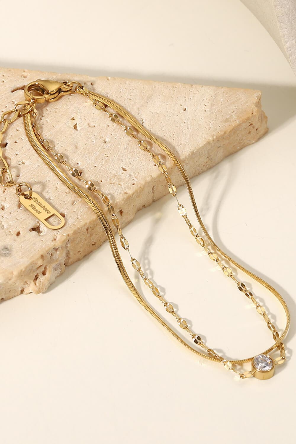 Sprankelende elegantie dubbele-laags rhinestone armband