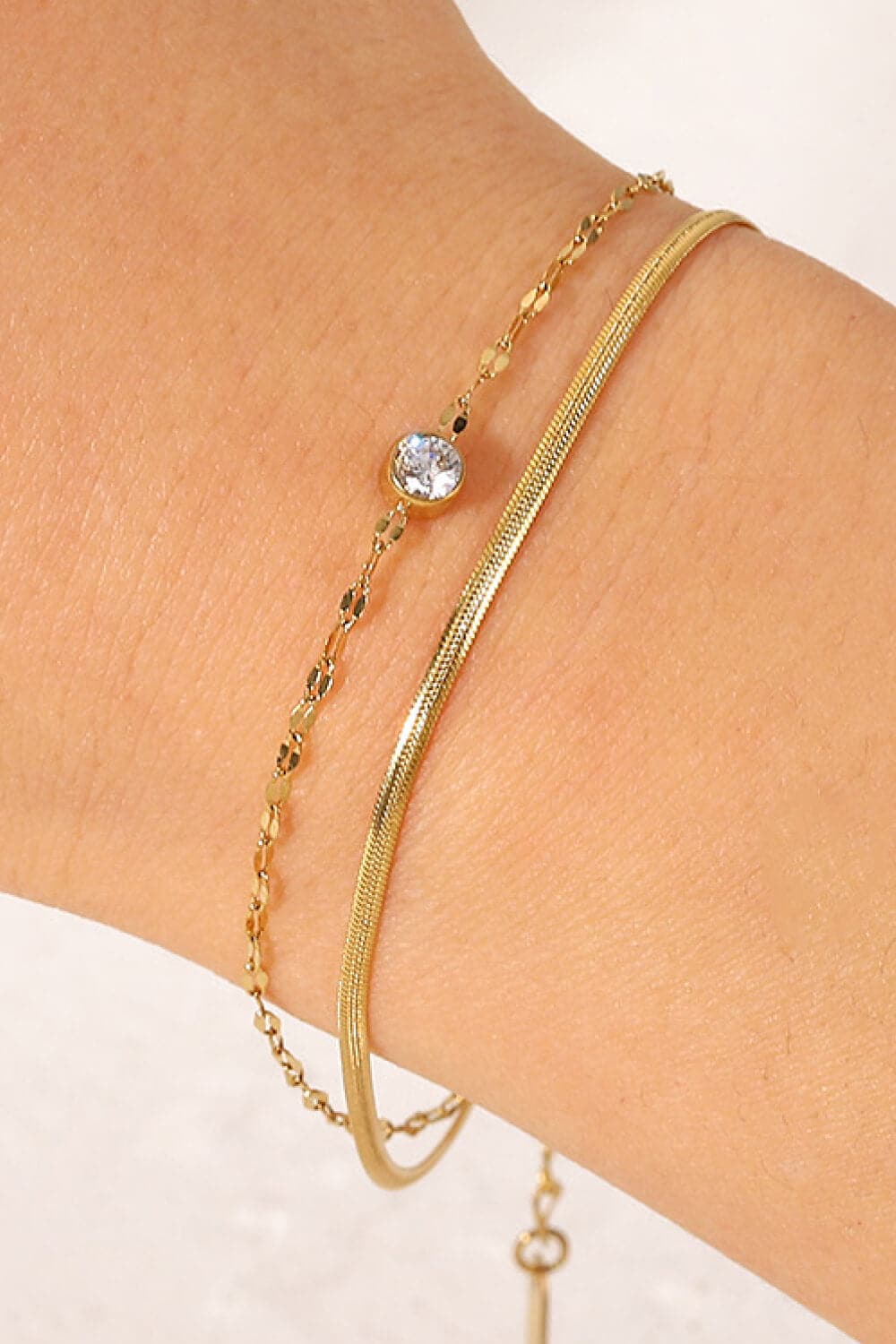 Sprankelende elegantie dubbele-laags rhinestone armband