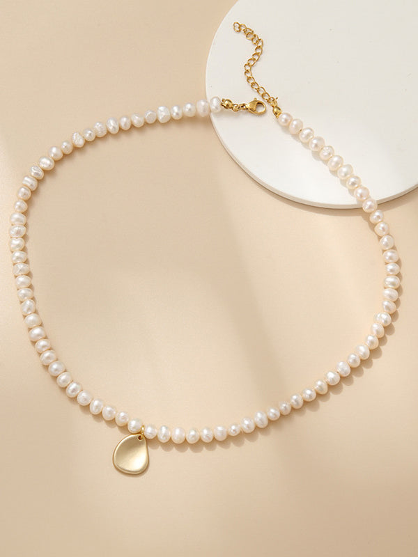 Stellar Luminary Oversized Pearl Star Necklace
