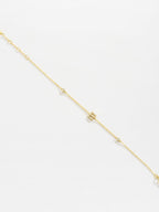 Zircon alfabet bedelarmband in 925 sterling zilver