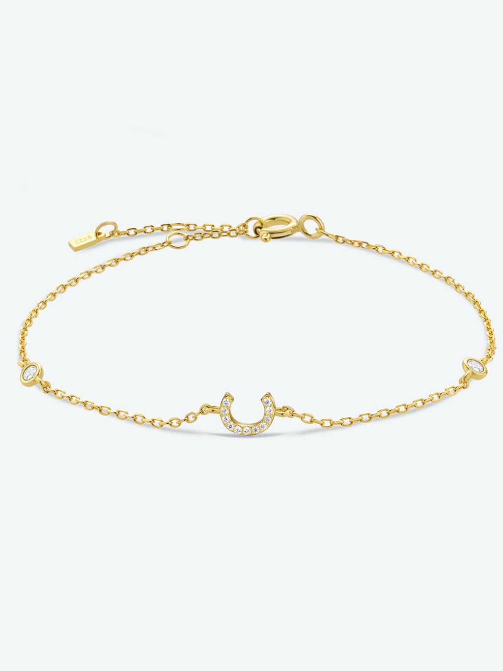 Zircon alfabet bedelarmband in 925 sterling zilver