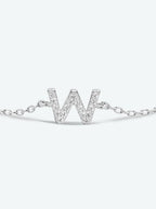 Zircon elegantie: 925 sterling zilveren en vergulde armband