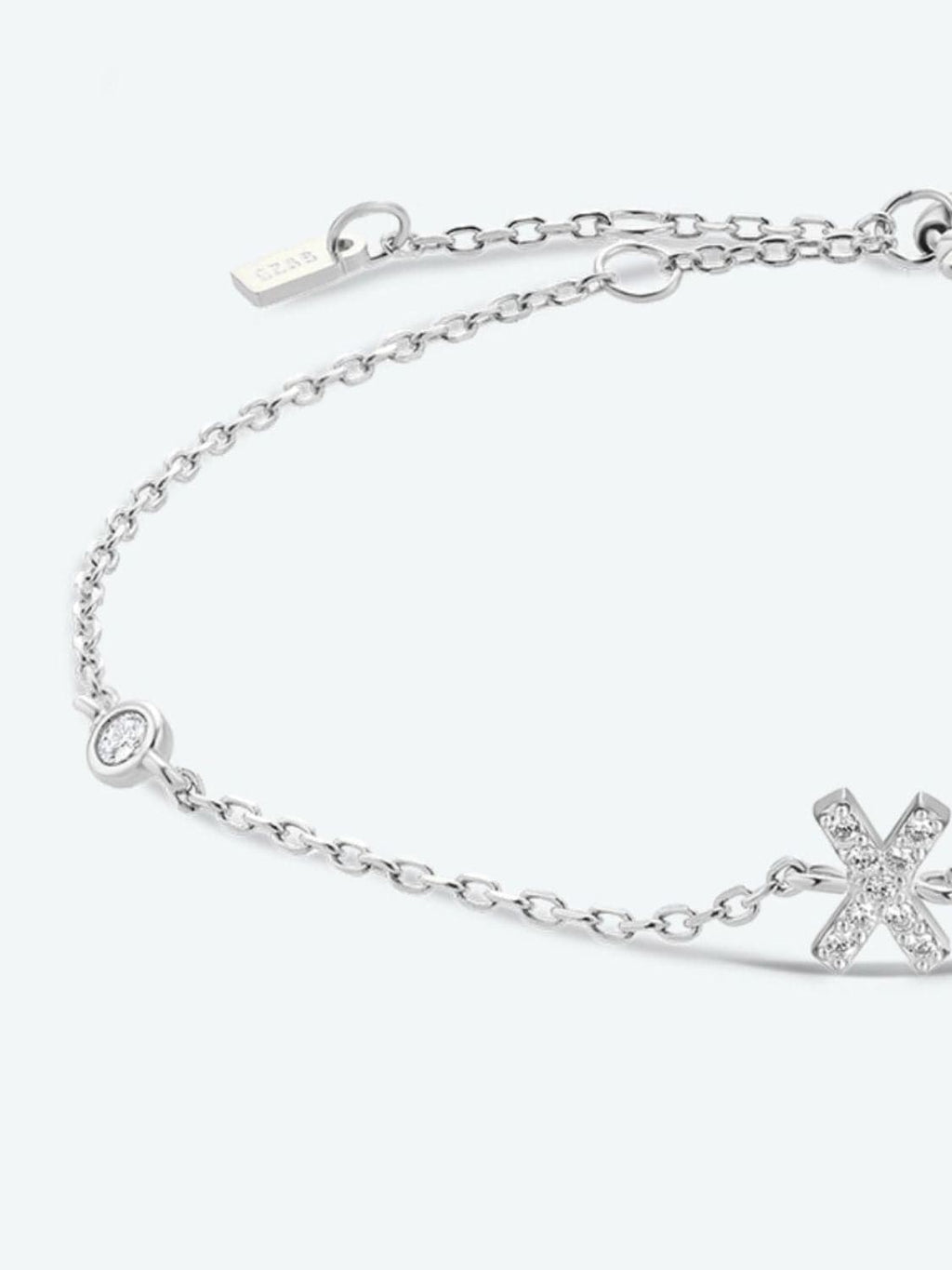 Zircon elegantie: 925 sterling zilveren en vergulde armband
