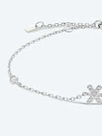 Zircon elegantie: 925 sterling zilveren en vergulde armband