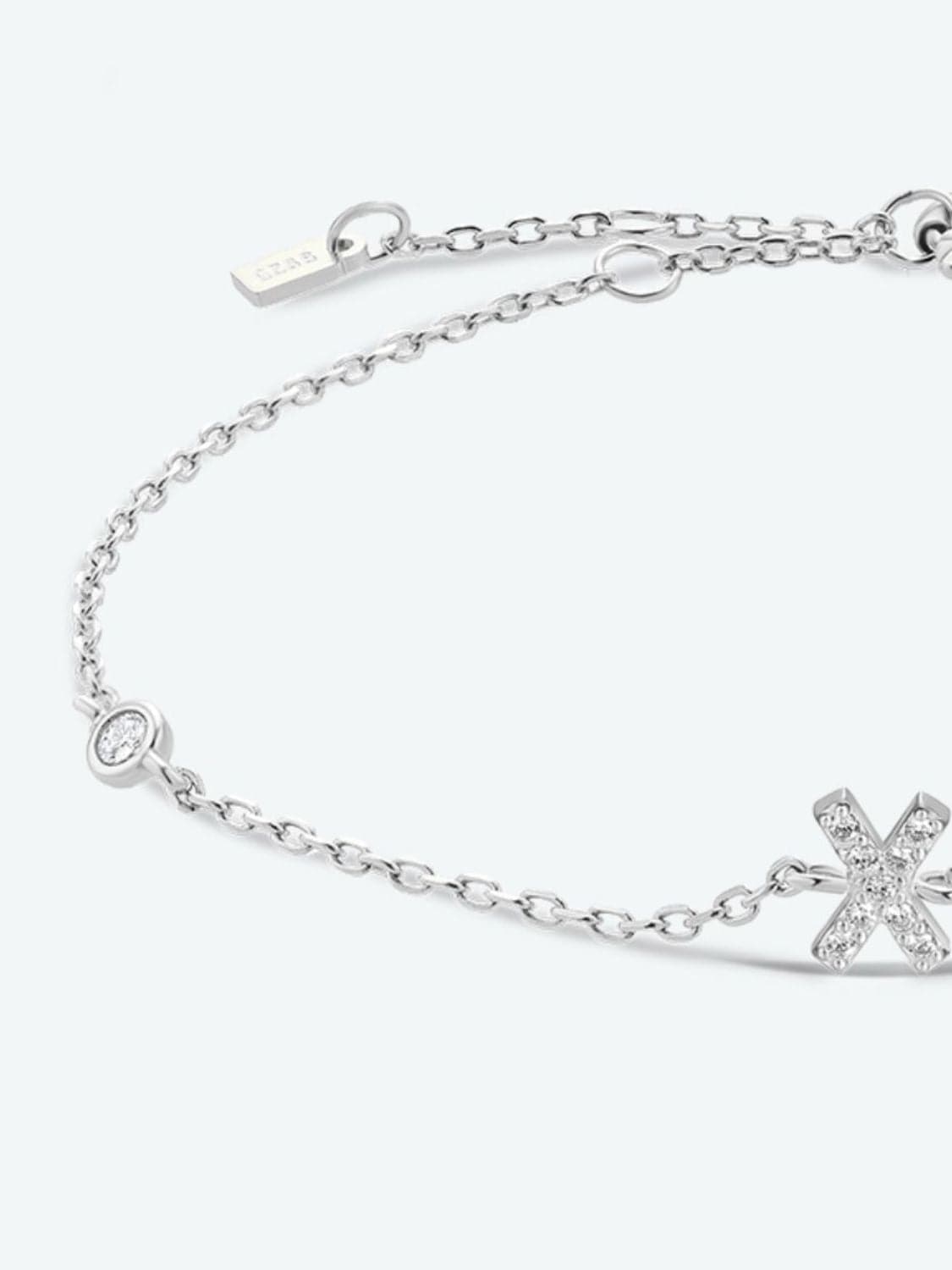 Zircon elegantie: 925 sterling zilveren en vergulde armband