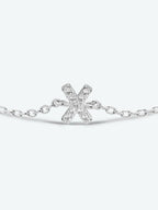 Zircon elegantie: 925 sterling zilveren en vergulde armband