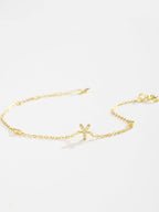 Zircon elegantie: 925 sterling zilveren en vergulde armband