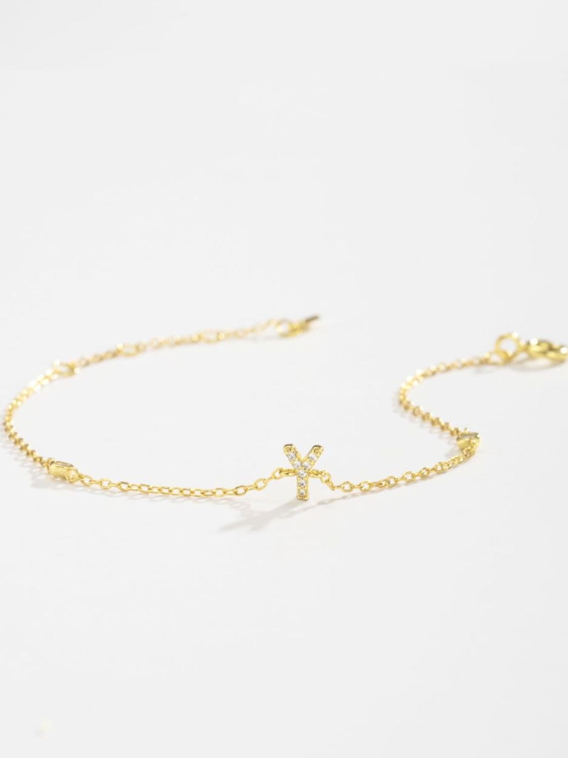 Zircon elegantie: 925 sterling zilveren en vergulde armband