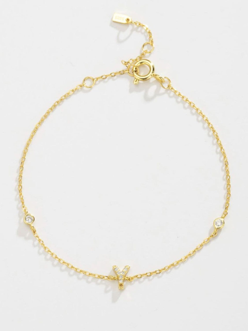 Zircon elegantie: 925 sterling zilveren en vergulde armband