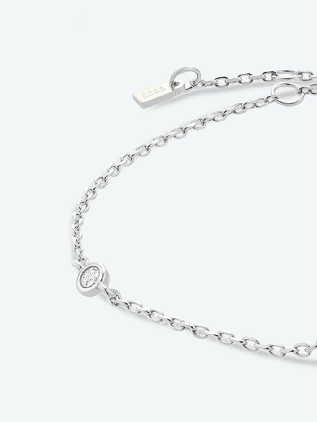 Zircon elegantie: 925 sterling zilveren en vergulde armband