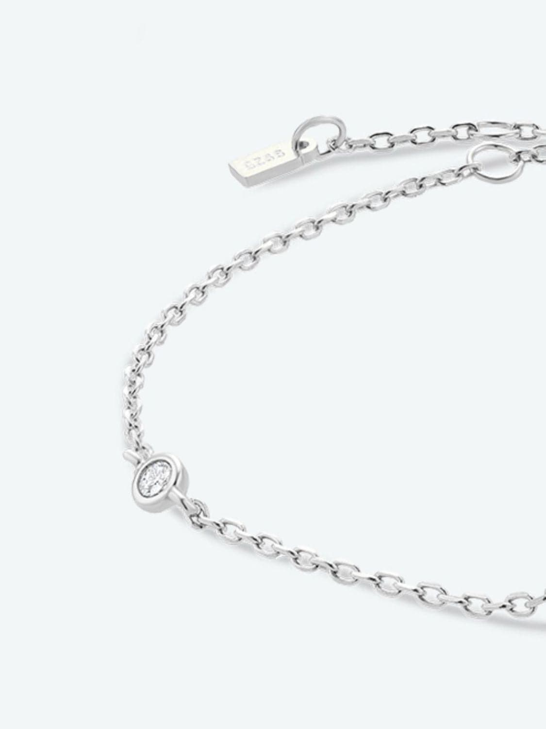 Zircon elegantie: 925 sterling zilveren en vergulde armband