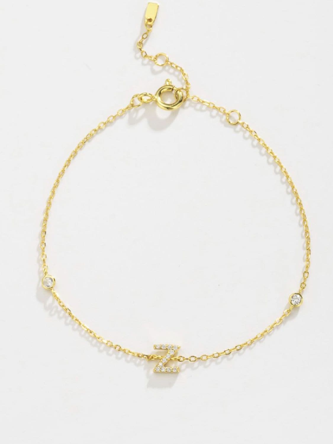 Zircon elegantie: 925 sterling zilveren en vergulde armband