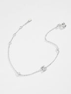 Zircon elegantie: 925 sterling zilveren en vergulde armband