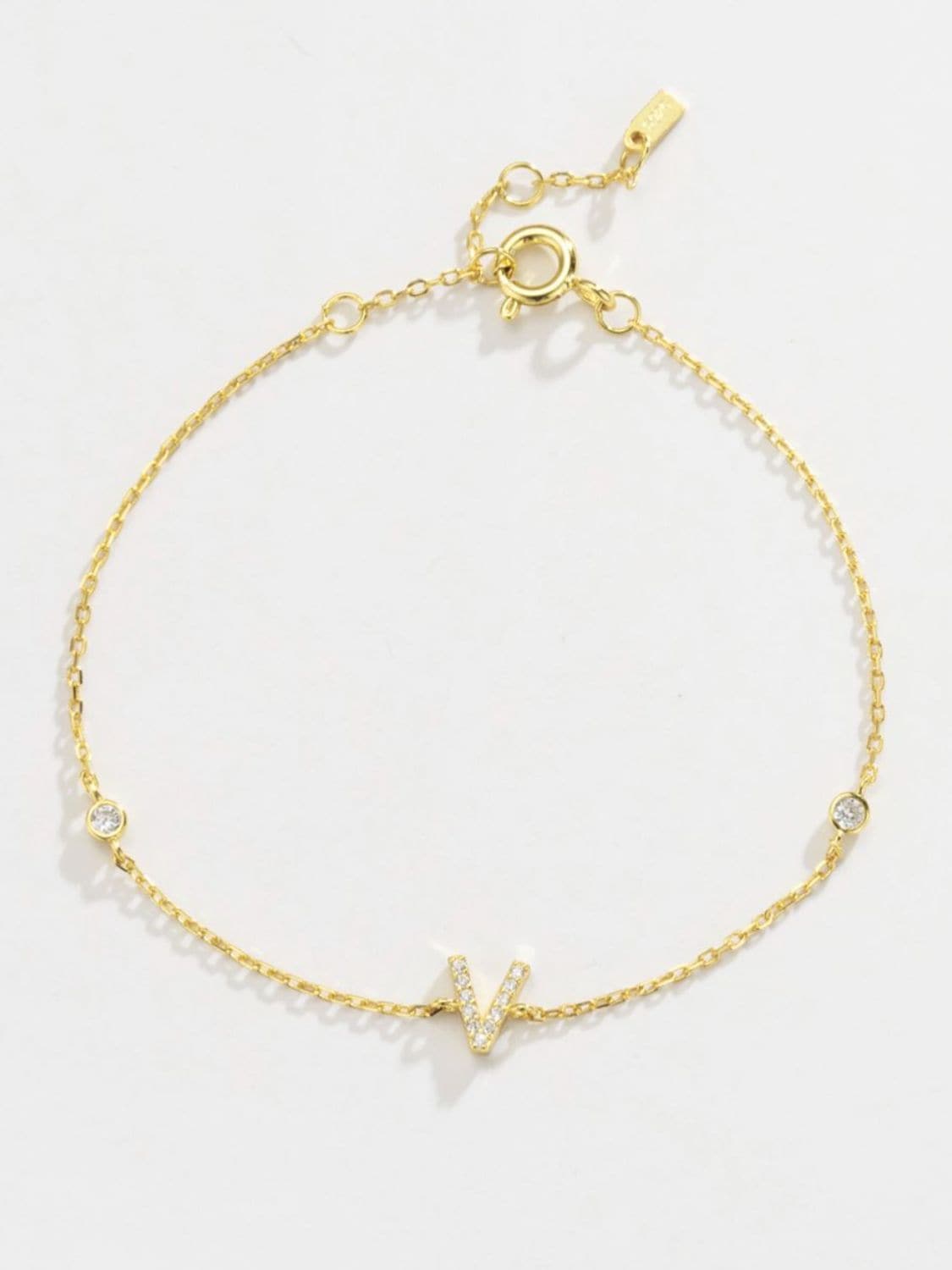 Zircon elegantie: 925 sterling zilveren en vergulde armband