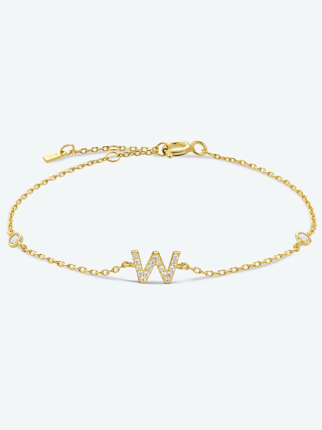 Zircon elegantie: 925 sterling zilveren en vergulde armband