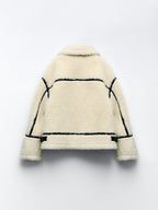 Teddyjas Dames Kunstvacht Comfortabel Elegant Pasvorm Zacht - Winterjas Dames