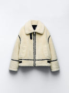 Teddyjas Dames Kunstvacht Comfortabel Elegant Pasvorm Zacht - Winterjas Dames