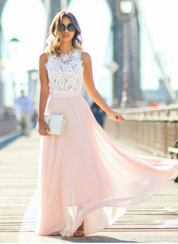 Anaya Elegante Witte Chiffon Maxi Jurk voor Zomerbruiloften en Feestelijke Evenementen met Comfortabele Vloeiende Stoffen en Flatterend Silhouet