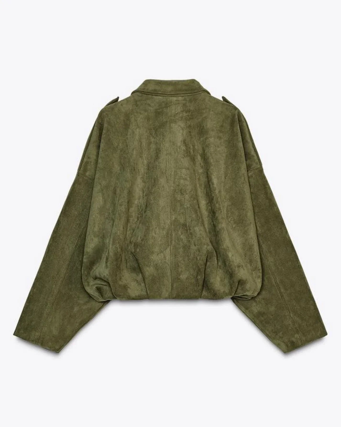 Estelle - Oversized Suède Leren Jas voor Dames – Warm & Stijlvol